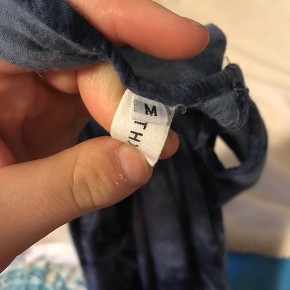 Navy Tie Dye Mini Dress - Picture 2 of 3